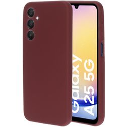 Mobiparts Samsung Galaxy A25 Silikon Etui plecki - Plum Red