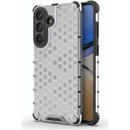 Mobigear Honeycomb Samsung Galaxy S26 Plus Plástico rígido Capa traseira Antichoque - Branco