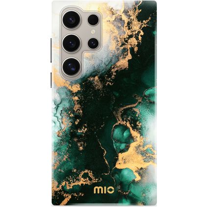 MIO Samsung Galaxy S24 Ultra MagSafe Plástico rígido Capa traseira - Green Marble