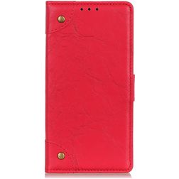 Mobigear Ranch Huawei P40 Lite E Wallet case - Red