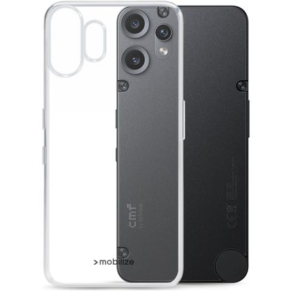 Mobilize Gelly Transparente Nothing Phone (2) Pro TPU flexível Capa traseira - Transparente