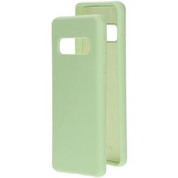 Mobiparts Samsung Galaxy S10 Silicona Carcasa - Pistache Green