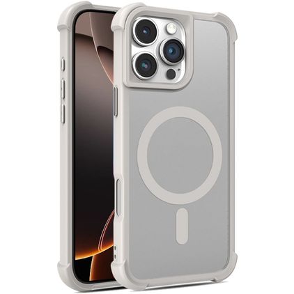 Mobigear Armor Shield iPhone 16 Pro MagSafe Hard Case Back cover - Grey