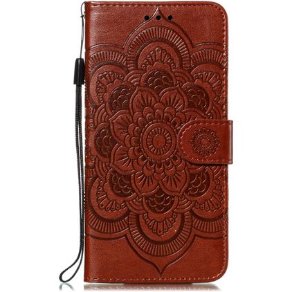 Mobigear Mandala iPhone 11 Pro Max Wallet case - Brown