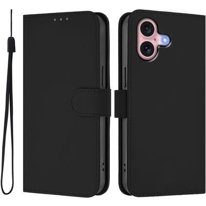 Mobigear Urban Wallet iPhone 16 Etui z klapką typu portfel - Czarny