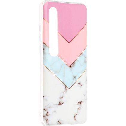 Mobigear Marble Xiaomi Mi 10 TPU flexível Capa traseira - Tricolor