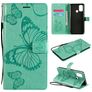 Mobigear Butterfly OPPO A53s Wallet case - Turquoise
