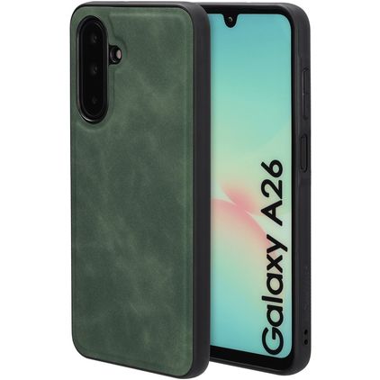Mobiparts Classic Samsung Galaxy A26 MagSafe TPU / Leatherette Back cover - Emerald Green