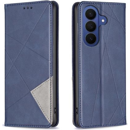 Mobigear Rhombus Slim Samsung Galaxy S26 FE Capa livro - Azul