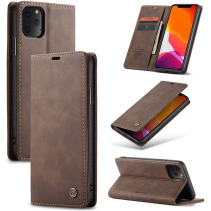 CaseMe 013 iPhone 11 Pro Pungetui med Seddelrum - Brun