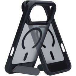 Mobiparts Hardcover iPhone 18 Pro Max MagSafe Hard Case Back cover with Stand - Satin Black