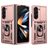 Mobigear Armor Ring Cam Slide Samsung Galaxy Z Fold 7 Hard Case Back cover Shockproof with Ring Holder and Camera Slider - Rose Gold