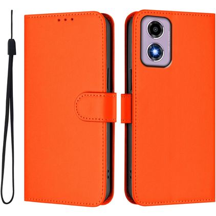 Mobigear Urban Wallet Motorola Moto E14 Funda tipo libro Cartera - Naranja