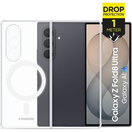 Mobilize Naked Protection Clear Samsung Galaxy Z Fold 8 MagSafe Hard Case Back cover Shockproof - Clear