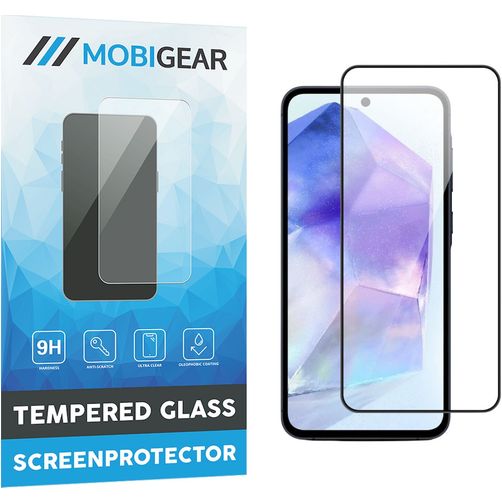 Mobigear Premium Samsung Galaxy A35 Vidro temperado Película de ecrã - Compatível com capas - Preto