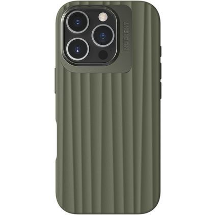 Nudient Bold iPhone 16 Pro MagSafe Hardcase Etui plecki - Olive Green