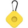Mobigear Square Key Apple AirTag Cover Silicone flessibile Portachiavi - Giallo