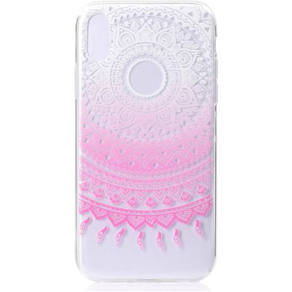 Mobigear Design iPhone XS Max Joustava TPU Suojakuori - Mandala Pink