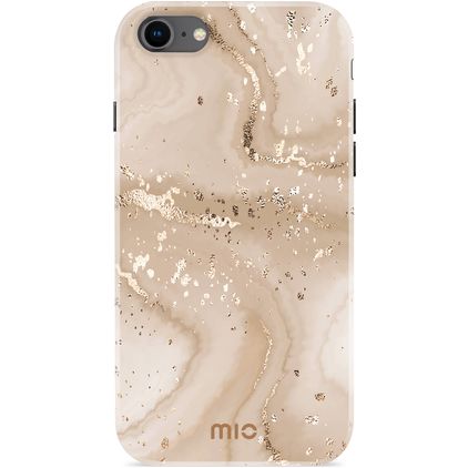 MIO iPhone 8 MagSafe Hardcase Back cover - Gold Marble