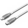 Cygnett Armoured Braided USB-C till Apple Lightning Kabel MFI 2 m - Vit