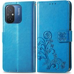 Mobigear Clover Xiaomi Redmi 12C Wallet case - Blue