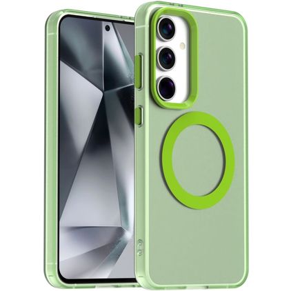 Mobigear Shockproof Samsung Galaxy S24 FE MagSafe Hardcase Etui plecki - Zielony