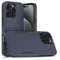 Mobigear Heavy Armor iPhone 16 Pro Max Fodral Hårdplast Skal Stötsäkert - Mörkblå