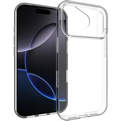 Mobigear Basics Transparent iPhone 17 Pro Max Flexibel TPU Skal - Transparent