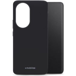 Mobilize Rubber Gelly HONOR 200 Pro TPU flexível Capa traseira - Preto