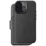 Decoded Detachable Wallet iPhone 16 MagSafe Cover Vera pelle Cover a libro 2 in 1 con guscio estraibile a portafoglio - Nero