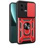 Mobigear Armor Ring Cam Slide Xiaomi 13 Hard Case Back cover Shockproof with Ring Holder and Camera Slider - Red