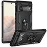 Mobigear Armor Ring Google Pixel 6 Pro Hårdt Bagsidecover Stødsikkert med ringholder - Sort