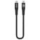 Mobilize Strong Nylon USB-C til USB-C Kabel 0,2 m - Sort