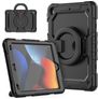 Mobigear RingGuard iPad 9 (2021) Plastica rigida / Silicone Back cover + Supporto - Nero