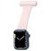 Mobigear Clip Hoitajan kellokiinnike Apple Watch Ranneke Hakaneula - 49/46/45/44 mm - Pastellinpinkki