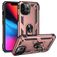 Mobigear Armor Ring iPhone 14 Pro Hard Case Back cover Shockproof with Ring Holder - Rose Gold