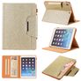 Mobigear Luxury iPad 7 (2019) Lompakkokotelo + Kynänpidike - Kulta