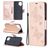 Mobigear Butterfly Samsung Galaxy A12 Funda tipo libro Cartera - Oro rosa