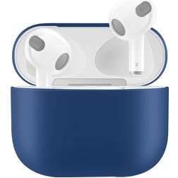 Mobigear Colors Apple AirPods 3 Fodral Flexibel Silikon - Mörkblå