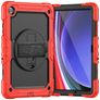 Mobigear SureGrip Xtreme Samsung Galaxy Tab A11 Plus Plastica rigida / Silicone Back cover + Tracolla + Supporto - Rosso