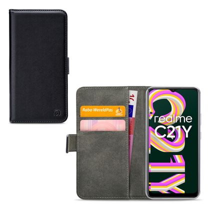 Mobilize Classic Gelly Wallet Realme C21Y Plånboksfodral med sedelfack - Svart