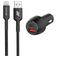 Mobigear Essentials Dual USB / USB-C Billader Apple Lightning 1 m Power Delivery 48W - Sort