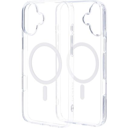 Mobiparts Hardcover Clear iPhone 16 Plus MagSafe Hard Case Back cover - Clear