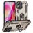 Mobigear Armor Ring iPhone 16 Plástico rígido Capa traseira Antichoque com anel - Dourado