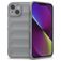 Mobigear Bumpy iPhone 14 TPU flexível Capa traseira - Cinzento