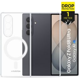 Mobilize Naked Protection Transparente Samsung Galaxy Z Fold 8 MagSafe Plástico rígido Capa traseira Antichoque - Transparente