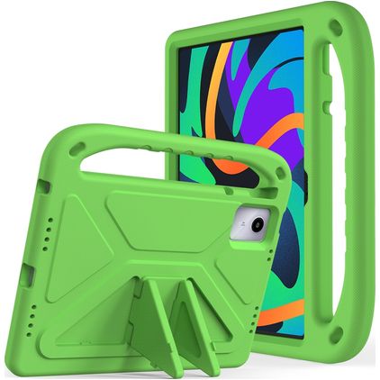 Mobigear AeroArmor Lenovo Tab P12 Cover per tablet per bambini con maniglia + Portapenna - Verde