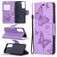 Mobigear Butterfly Samsung Galaxy S20 FE Pungetui med Seddelrum - Lilla