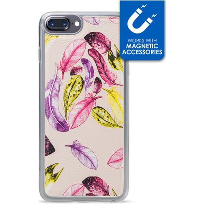 My Style Magneta iPhone 6s Plus TPU flexible Carcasa - Feathers