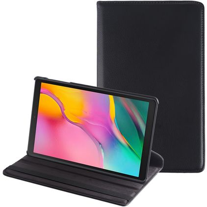 Mobigear DuoStand Samsung Galaxy Tab A 10.1 (2019) Kääntyvä Lompakkokotelo - Musta